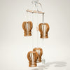 Wooden Ring Accent Hanging Lamp (Light Wood)