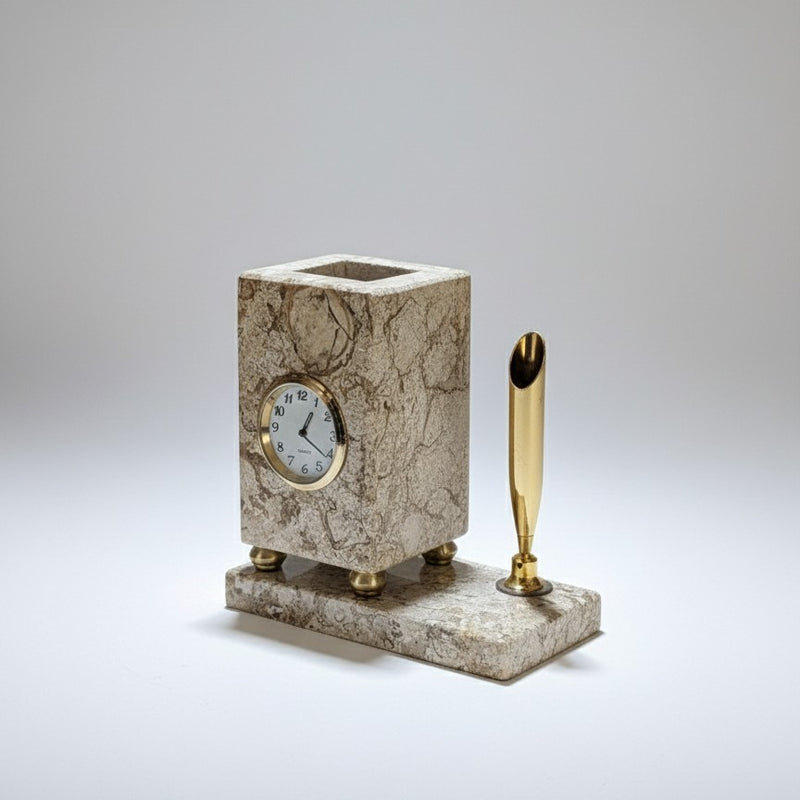 Table Clock with Pen Holder